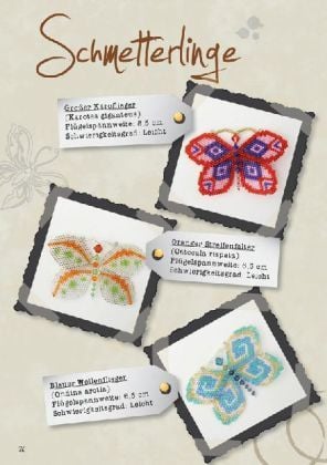 Produktbild: Schmetterlinge und Libellen aus Glasperlen