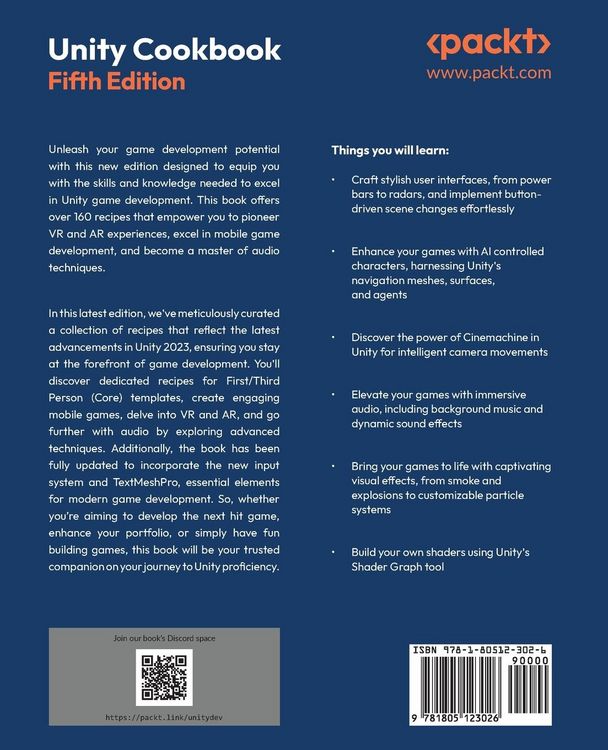Produktbild: Unity Cookbook - Fifth Edition