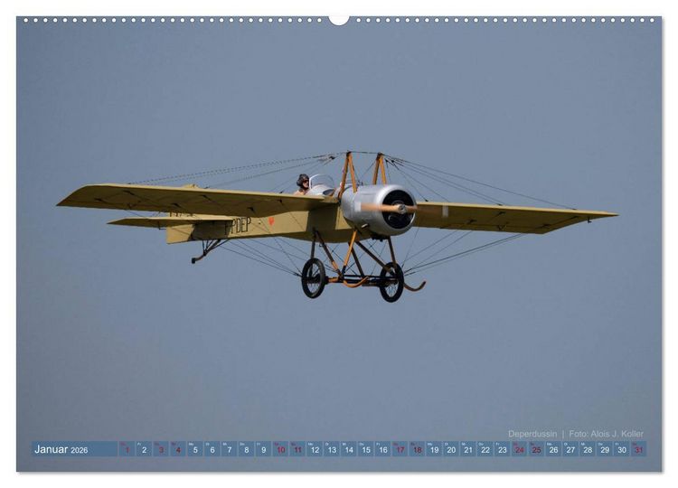 Produktbild: Historische Propellerflugzeuge 2026 (Wandkalender 2026 DIN A2 quer), CALVENDO Monatskalender