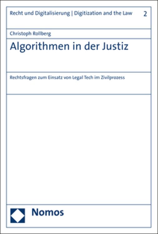 Produktbild: Algorithmen in der Justiz