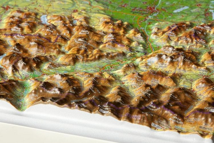 Produktbild: Reliefkarte Bayerisches Oberland 1 : 400.000
