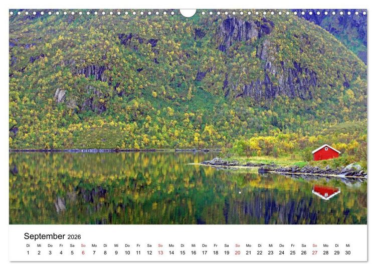 Produktbild: Norwegen 2026 - vom Fjord zum Fjell (Wandkalender 2026 DIN A3 quer), CALVENDO Monatskalender