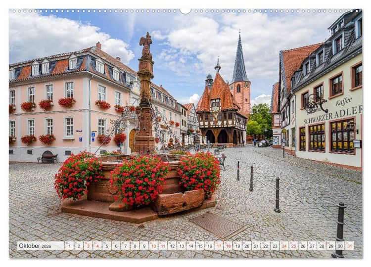 Produktbild: Michelstadt Impressionen (hochwertiger Premium Wandkalender 2026 DIN A2 quer), Kunstdruck in Hochglanz