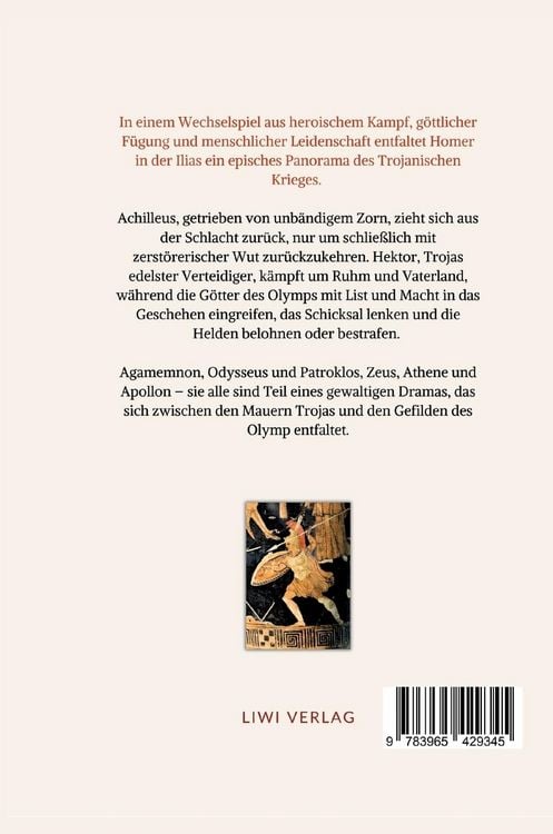 Produktbild: Homer: Ilias. Deutsche &Uuml;bersetzung von Johann Heinrich Vo&szlig;
