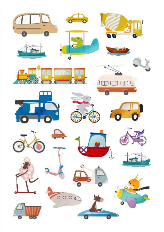 Produktbild: Glanz-Sticker &ndash; Fahrzeuge