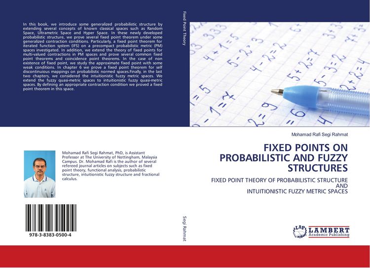 Produktbild: Fixed Points On Probabilistic and Fuzzy Structures