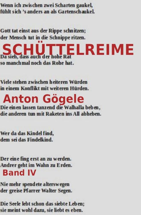 Produktbild: Sch&uuml;ttelreime
