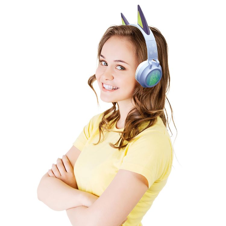 Produktbild: Bluetooth&reg;- und kabelgebundene Kopfh&ouml;rer im 3D Bluey Design