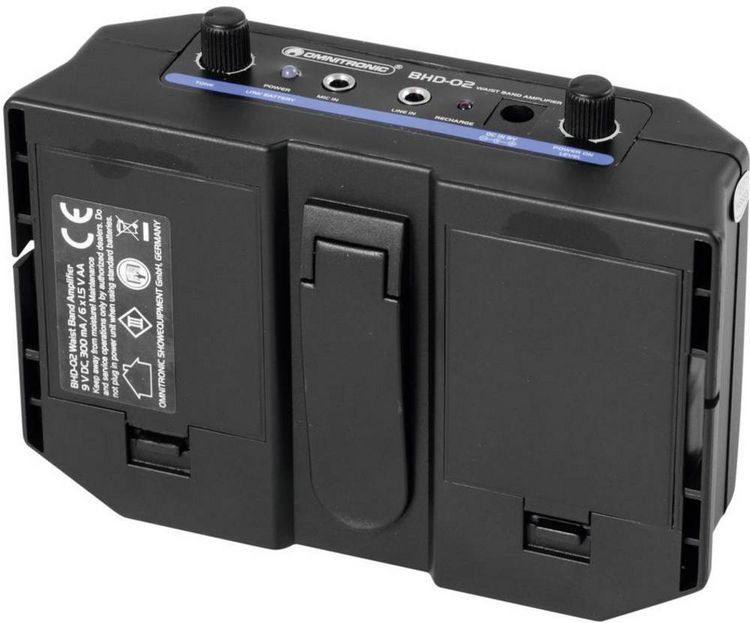 Produktbild: Omnitronic BHD-02 Mobiler PA Lautsprecher 50cm 2 Zoll batteriebetrieben 1St.