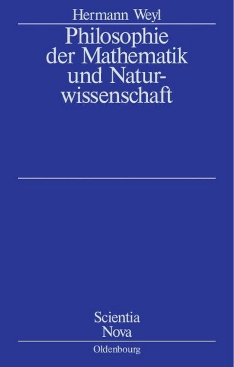 "Philosophie der Mathematik und Naturwissenschaft" online kaufen