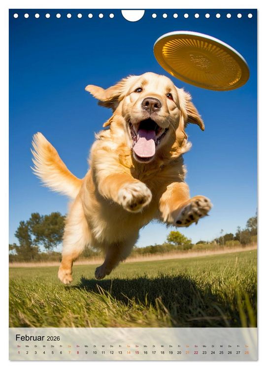 Produktbild: Golden Retriever - ein Hund f&uuml;r die Familie (Wandkalender 2026 DIN A4 hoch), CALVENDO Monatskalender