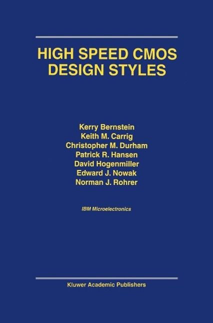 Produktbild: High Speed CMOS Design Styles