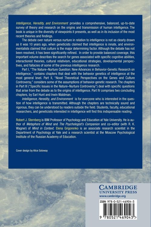 Produktbild: Intelligence, Heredity and Environment