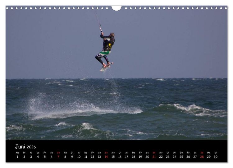 Produktbild: Kitesurfen &ndash; Faszination auf dem Wasser (Wandkalender 2026 DIN A3 quer), CALVENDO Monatskalender