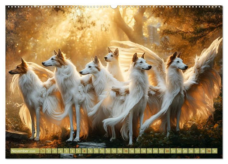 Produktbild: Pfoten Magie (Wandkalender 2026 DIN A2 quer), CALVENDO Monatskalender