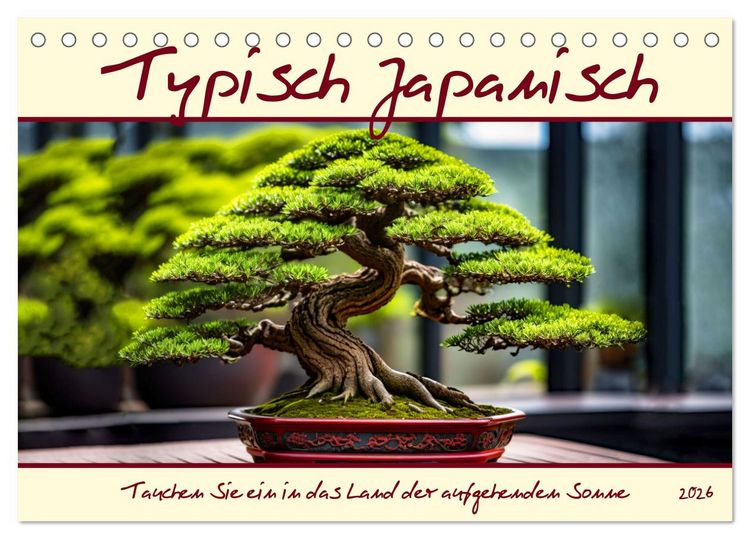 Produktbild: Typisch Japanisch (Tischkalender 2026 DIN A5 quer), CALVENDO Monatskalender