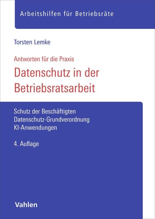 Produktbild: Datenschutz in der Betriebsratsarbeit