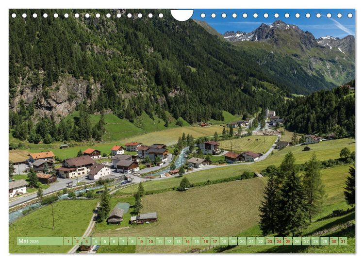 Produktbild: Pitztal in Bildern (Wandkalender 2026 DIN A4 quer), CALVENDO Monatskalender