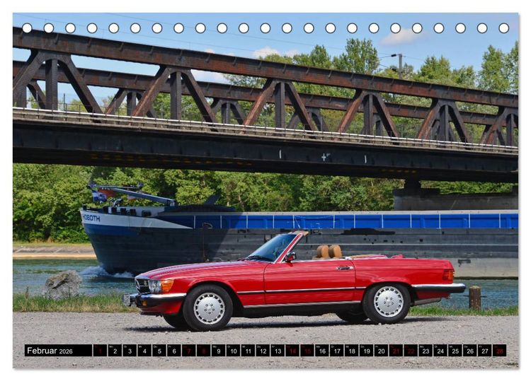 Produktbild: Ein Stern f&uuml;r Amerika - Mercedes Benz 560 SL (Tischkalender 2026 DIN A5 quer), CALVENDO Monatskalender