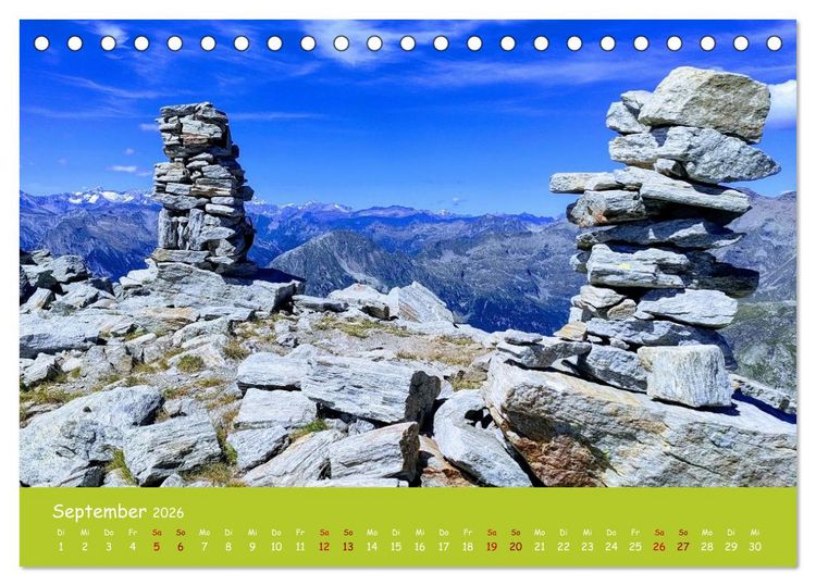 Produktbild: Majest&auml;tische Alpen (Tischkalender 2026 DIN A5 quer), CALVENDO Monatskalender