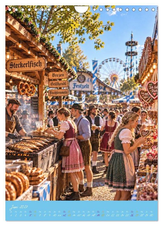 Produktbild: M&uuml;nchner Festzauber - Bayerische Lebensfreude in 12 besonderen Momenten (Wandkalender 2027 DIN A4 hoch), CALVENDO Monatskalender