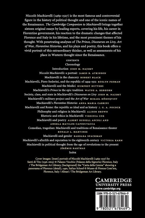 Produktbild: The Cambridge Companion to Machiavelli