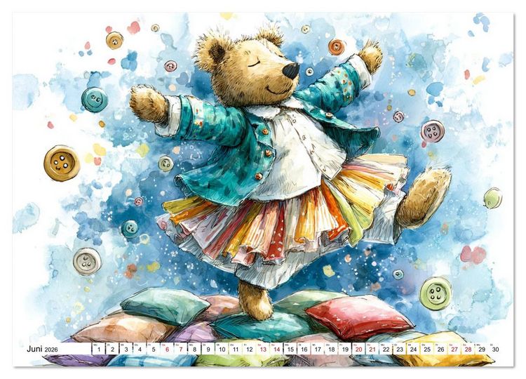 Produktbild: Das geheime Leben flauschiger Freunde (Wandkalender 2026 DIN A4 quer), CALVENDO Monatskalender