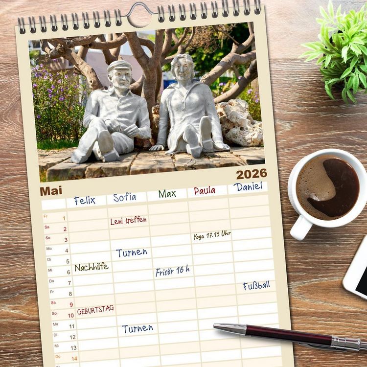 Produktbild: Familienplaner 2026 - Urlaub in Kusadasi - Sonne, Strand und Kultur in der T&uuml;rkei mit 5 Spalten (Wandkalender, 21 x 45 cm) CALVENDO