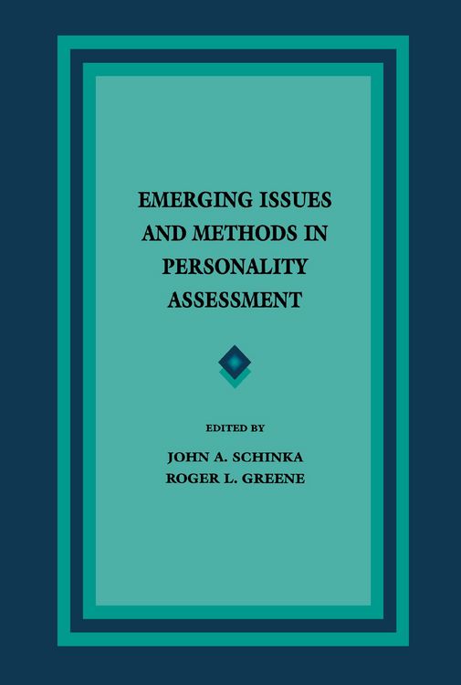 Produktbild: Emerging Issues and Methods in Personality Assessment