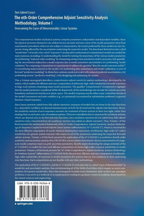 Produktbild: The nth-Order Comprehensive Adjoint Sensitivity Analysis Methodology, Volume I