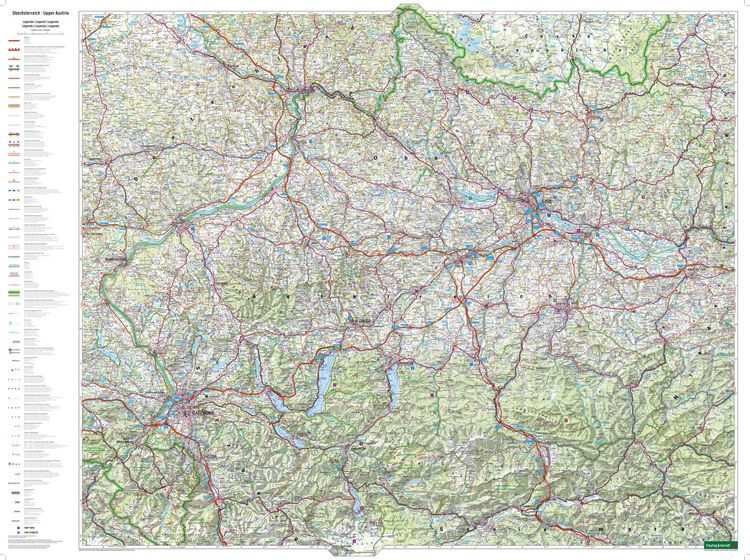 Produktbild: freytag & berndt Stra&szlig;enkarte Ober&ouml;sterreich 1:150.000