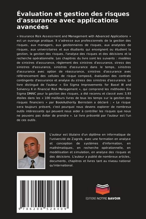 Produktbild: &Eacute;valuation et gestion des risques d'assurance avec applications avanc&eacute;es