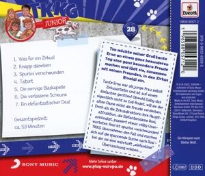 Produktbild: TKKG Junior - Tatort Zirkus, 1 Audio-CD