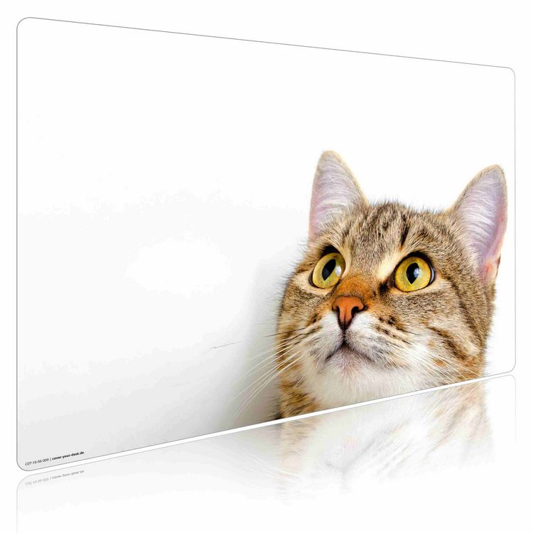 Produktbild: Cover-your-desk Schreibtischunterlage f&uuml;r Kinder und Erwachsene Katzenblick, aus hochwertigem Vinyl , 60 x 40 cm