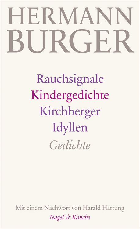 Produktbild: Rauchsignale. Kindergedichte. Kirchberger Idyllen