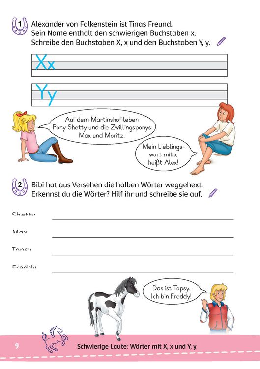 Produktbild: Bibi & Tina: Mein Lernr&auml;tsel-Block Deutsch f&uuml;r die 2. Klasse