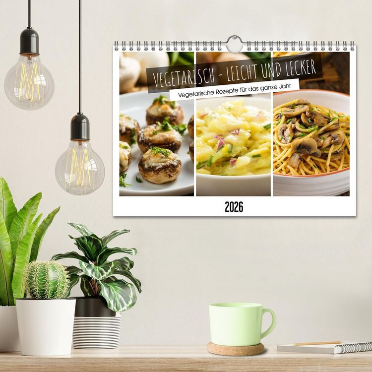 Produktbild: Vegetarisch - leicht und lecker (Wandkalender 2026 DIN A4 quer), CALVENDO Monatskalender