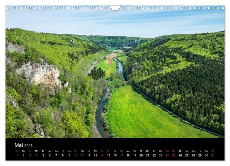 Produktbild: Das Donautal - Wanderparadies auf der Schw&auml;bischen Alb (Wandkalender 2026 DIN A3 quer), CALVENDO Monatskalender
