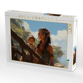 Produktbild: CALVENDO Puzzle Kinder der alten s&uuml;damerikanischen Hochkulturen - Maya Inka | 1000 Teile Lege-Gr&ouml;&szlig;e 64x48cm Foto-Puzzle f&uuml;r gl&uuml;ckliche Stunden