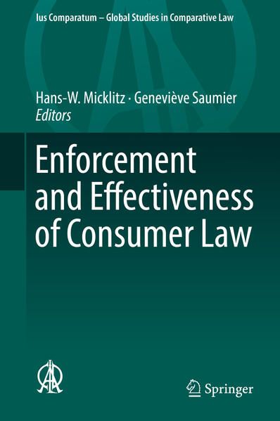 Produktbild: Enforcement and Effectiveness of Consumer Law