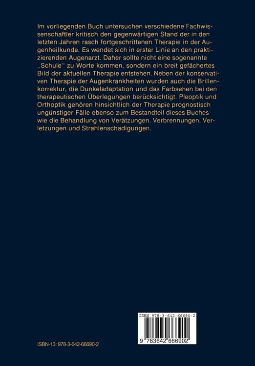 Produktbild: Therapie in der Augenheilkunde
