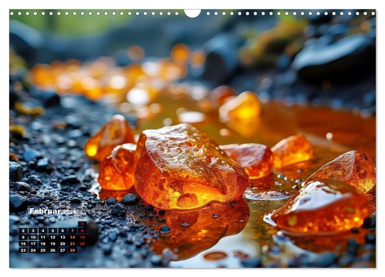 Produktbild: Bernstein mit Einschl&uuml;ssen (Wandkalender 2026 DIN A3 quer), CALVENDO Monatskalender
