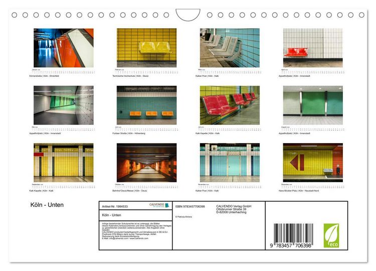 Produktbild: K&ouml;ln - Unten (Wandkalender 2026 DIN A4 quer), CALVENDO Monatskalender