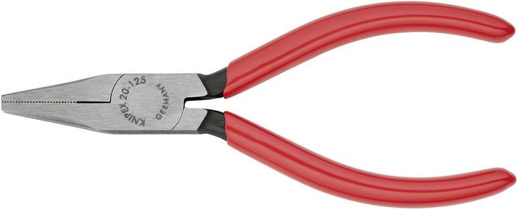 Produktbild: Knipex 20 01 125 Elektronik- u. Feinmechanik Flachzange Gerade Chrom-Vanadium Elektrostahl 125 mm