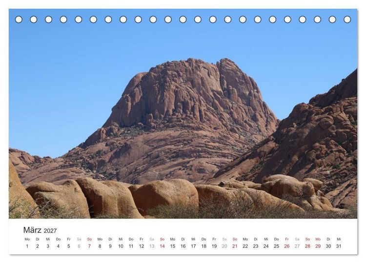 Produktbild: Namibia - Landschaftseindr&uuml;cke (Tischkalender 2027 DIN A5 quer), CALVENDO Monatskalender