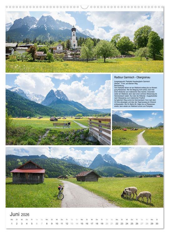 Produktbild: Radlgl&uuml;ck mit Alpenblick 2026 (hochwertiger Premium Wandkalender 2026 DIN A2 hoch), Kunstdruck in Hochglanz