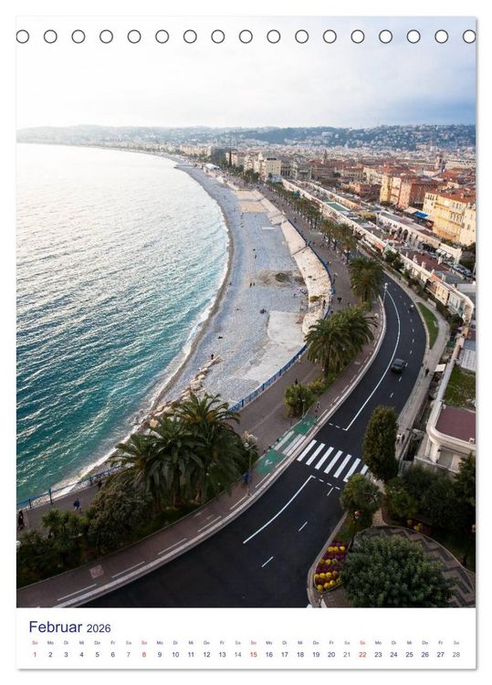 Produktbild: Nizza &ndash; Cote d'Azur 2026 (Tischkalender 2026 DIN A5 hoch), CALVENDO Monatskalender