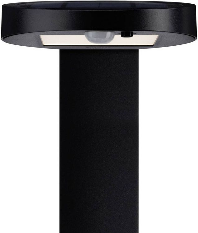 Produktbild: Paulmann 94249 Ryse Solar-Au&szlig;enstandleuchte mit Bewegungsmelder 1.2W Warmwei&szlig; Anthrazit