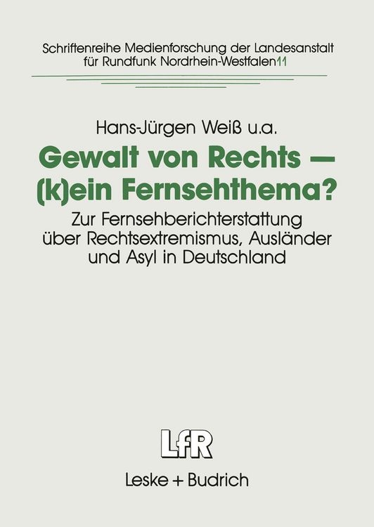 Produktbild: Gewalt von Rechts &mdash; (k)ein Fernsehthema?