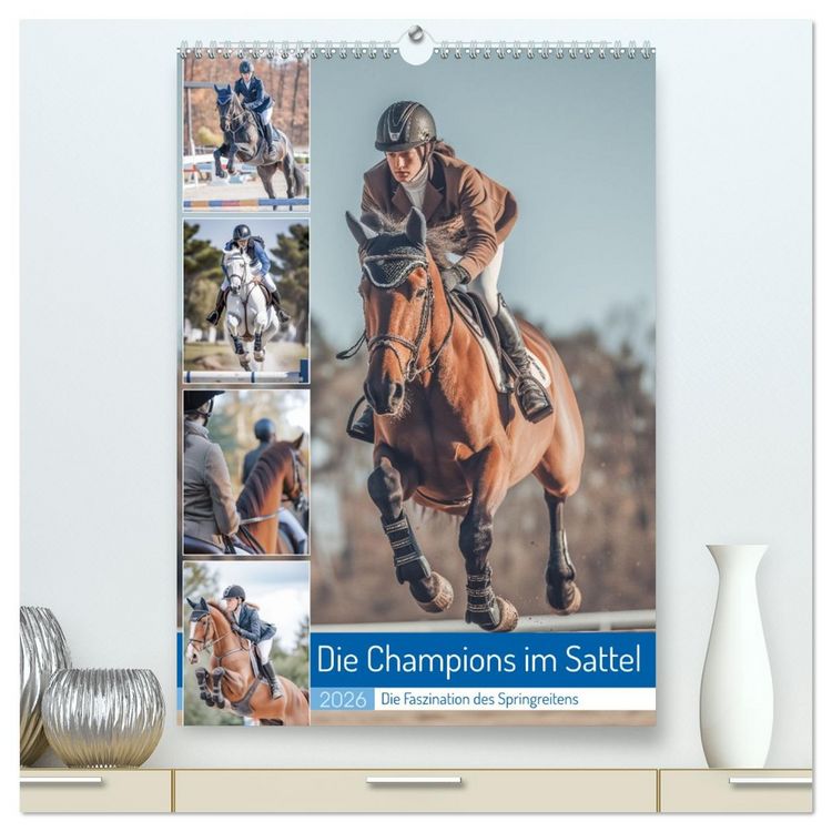 Produktbild: Die Champions im Sattel (hochwertiger Premium Wandkalender 2026 DIN A2 hoch), Kunstdruck in Hochglanz